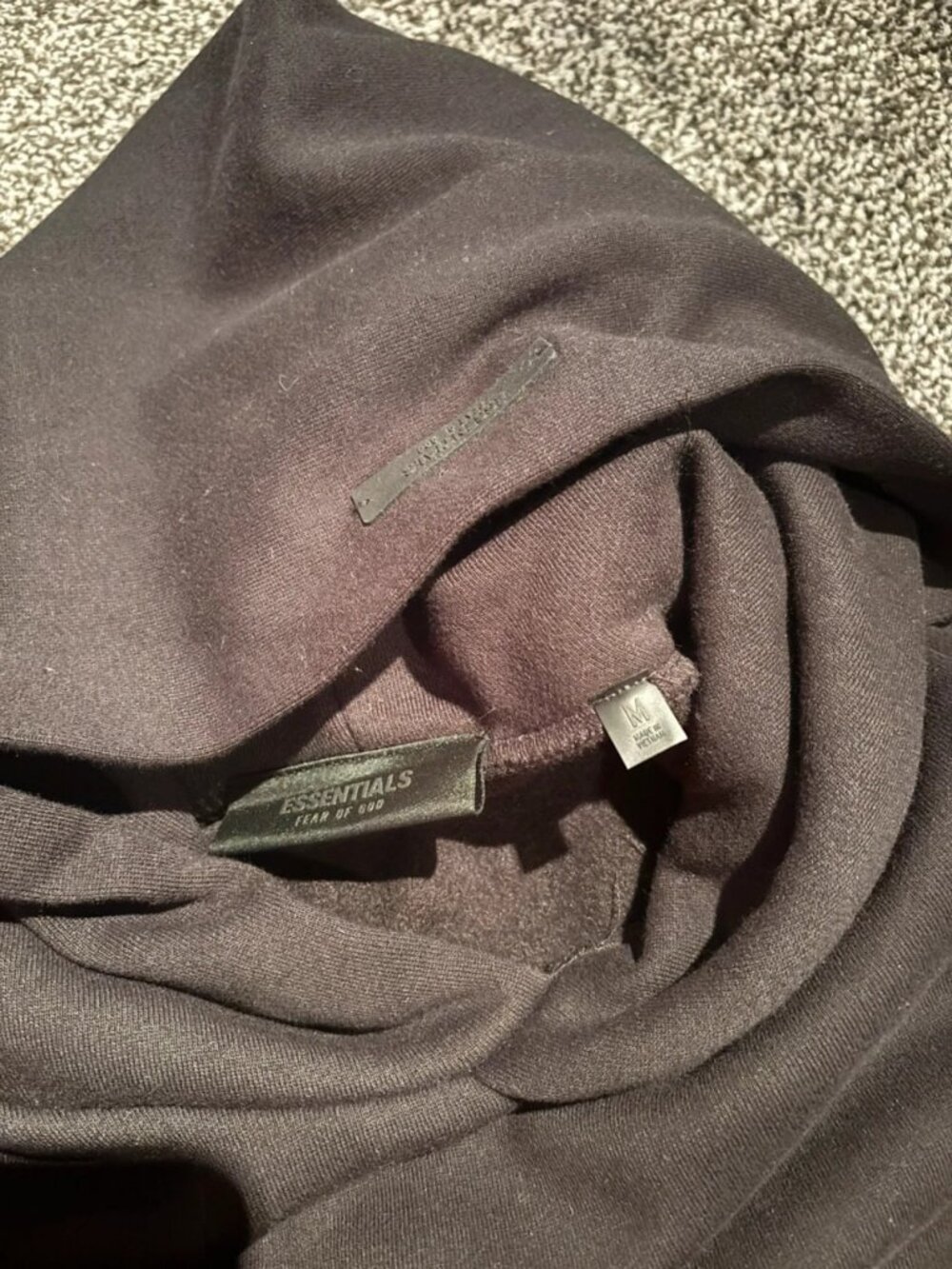 Fear of God Essentials Hoodie & Joggers Tracksuit Black Size M - Picture 4 of 6